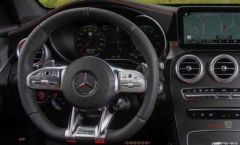 Mercedes AMG GLC 63 S 4MATIC Coupe 2022 Steering View