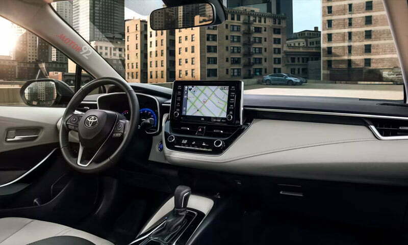 Toyota Corolla 2022 Interior Dashboard View